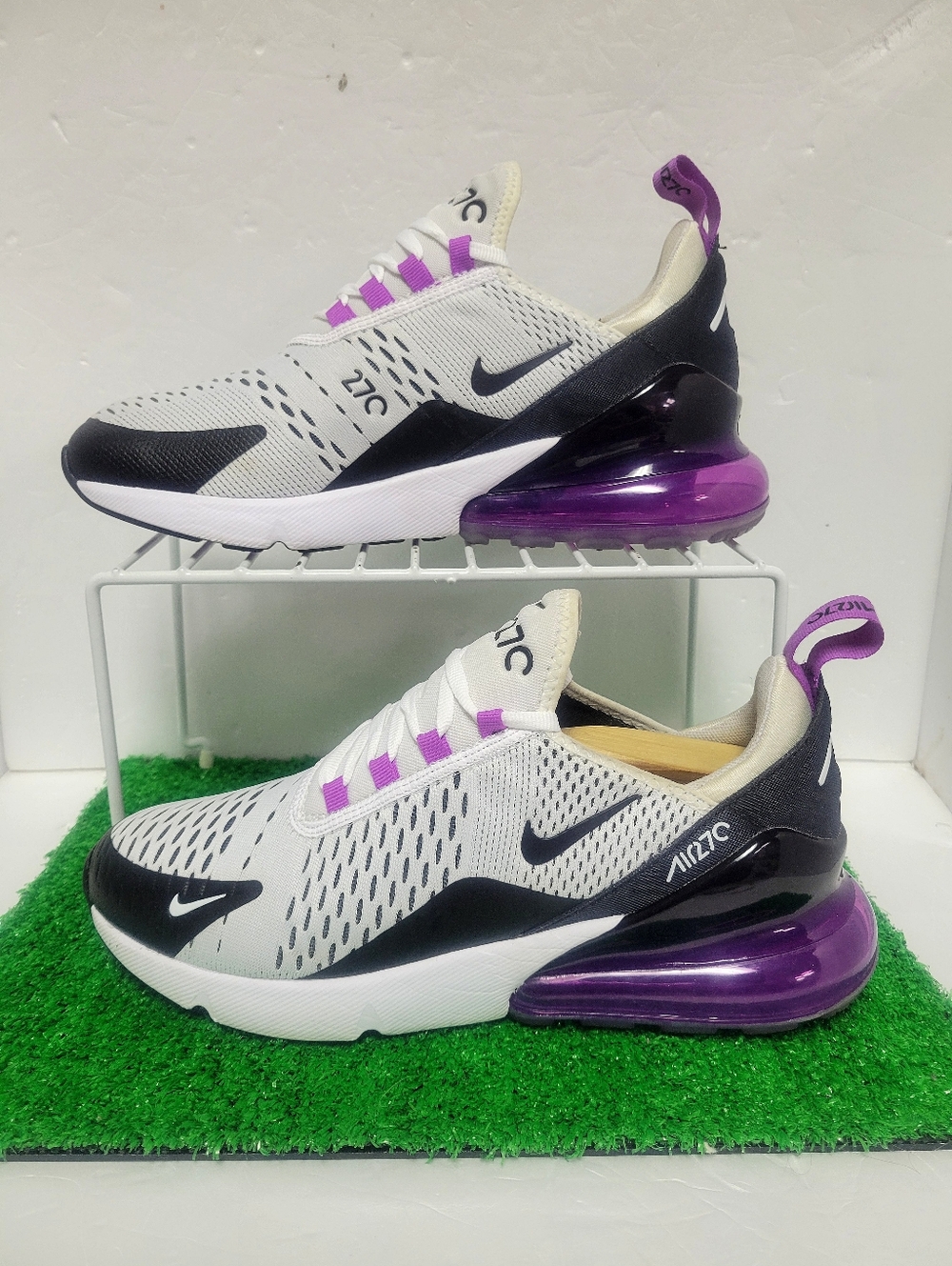 Nike Air Max 270 White Fuchsia Dream Women’s Sz 10 AH6789-113 Running Shoes - Picture 2 of 7